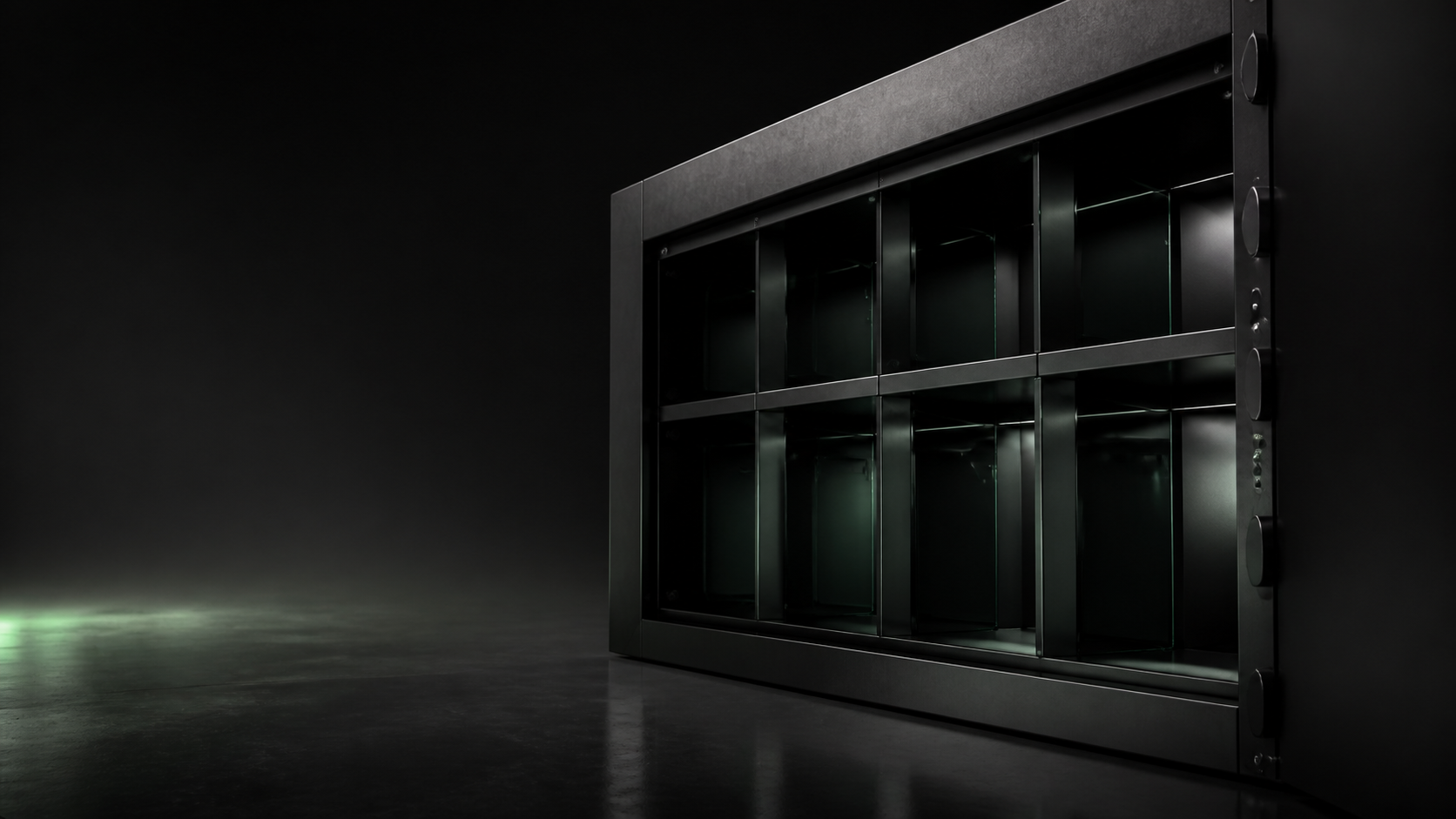 A secure vault with separated private compartments